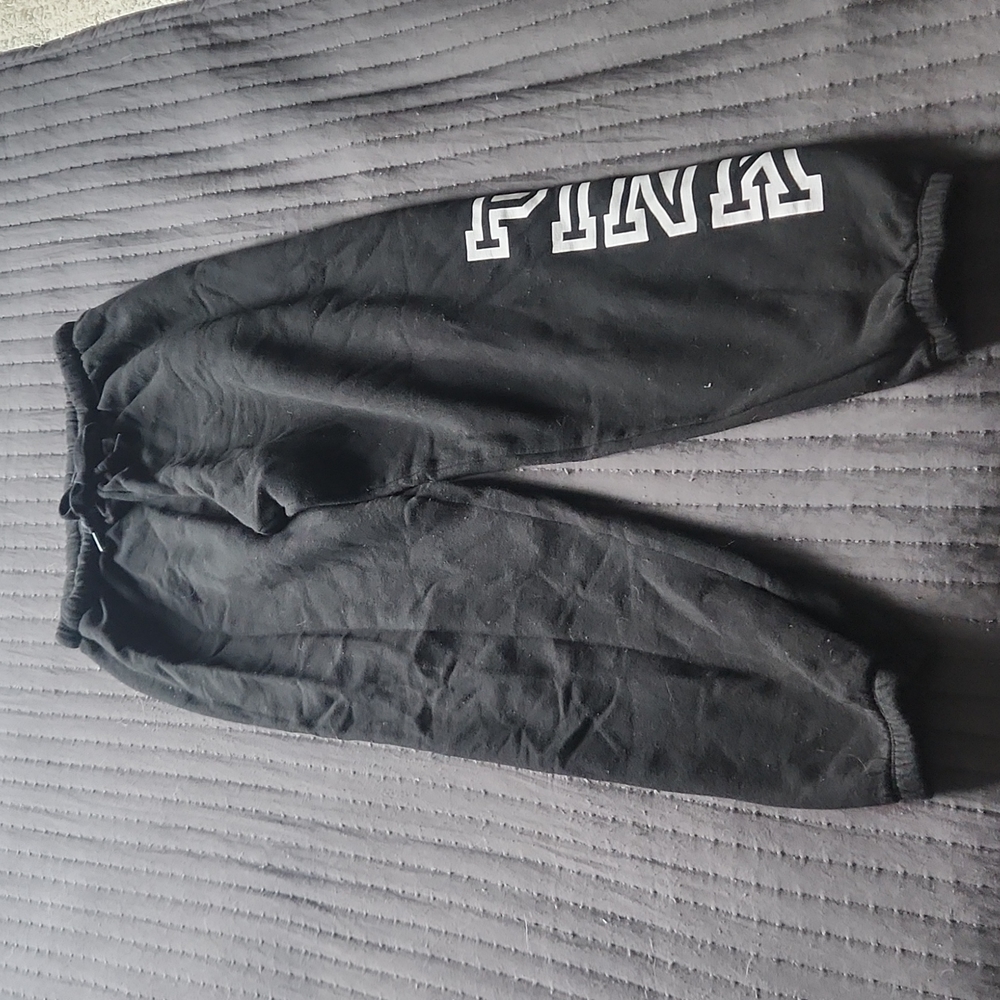 COPY - PINK black sweats